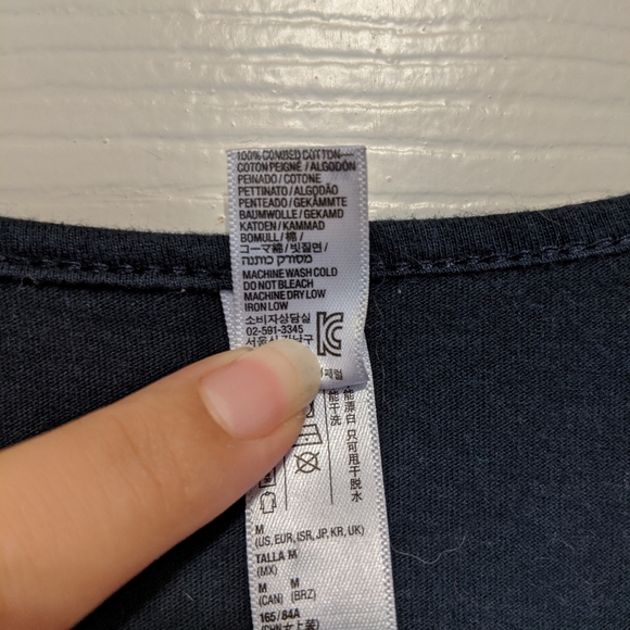 American Apparel Navy t-shirt dress - Picture 3 of 5